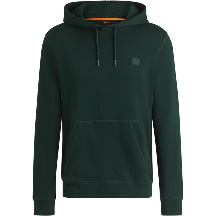 Boss Wetalk Logo Patch Hoodie - Green