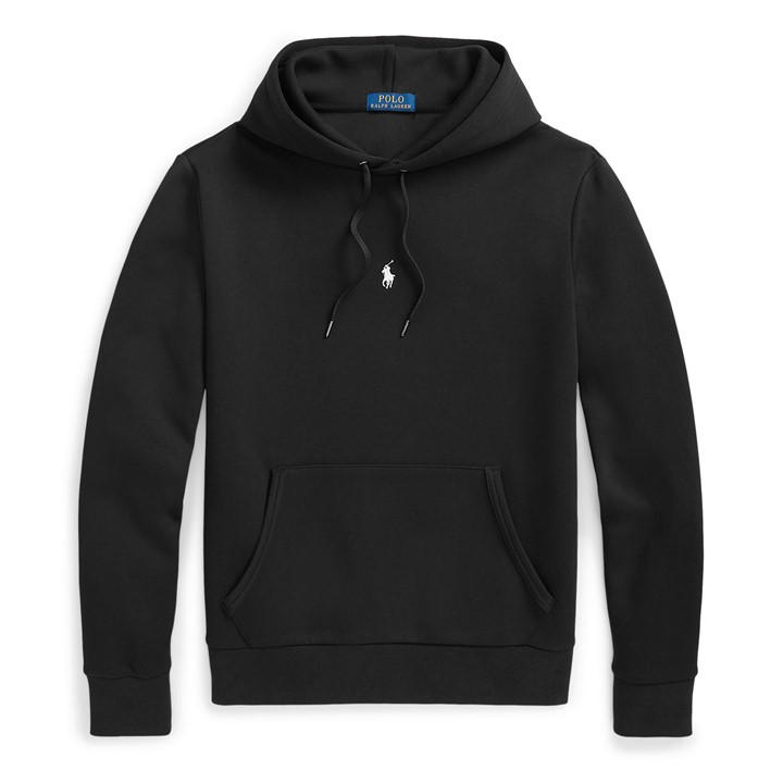Polo Ralph Lauren Men's Black Double-Knit Tech Hoodie 2XL