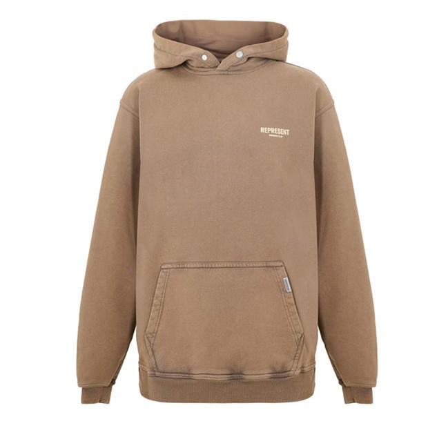 Black 01 - REPRESENT - Men's Owners Club Hooded Sweatshirt, Premium Comfort Oversized Hoodie
