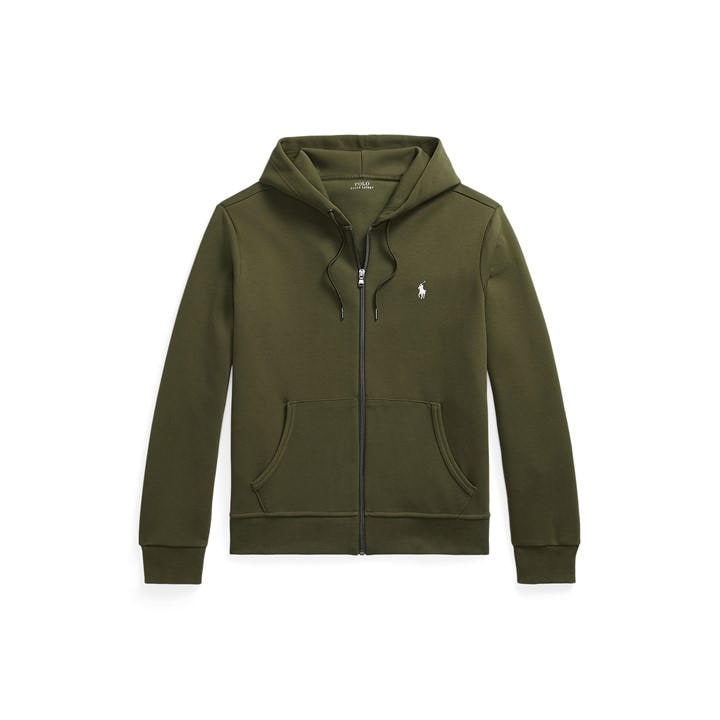 Polo Ralph Lauren Men's Green Full-Zip Tech Hoodie - XS