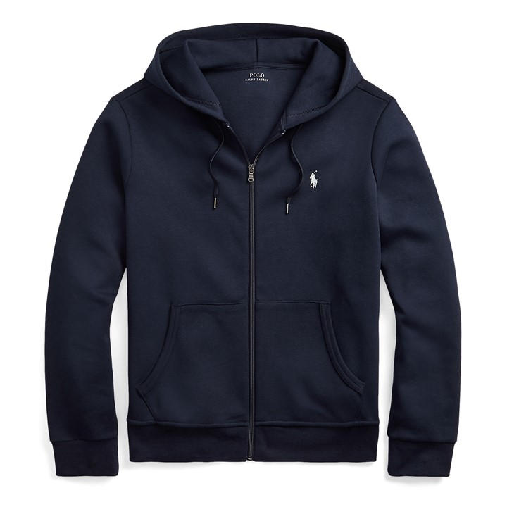 Polo Ralph Lauren Men's Blue Full-Zip Tech Hoodie - S