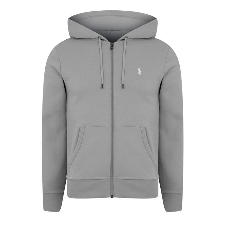 Polo Ralph Lauren Men's Grey Full-Zip Tech Hoodie - S
