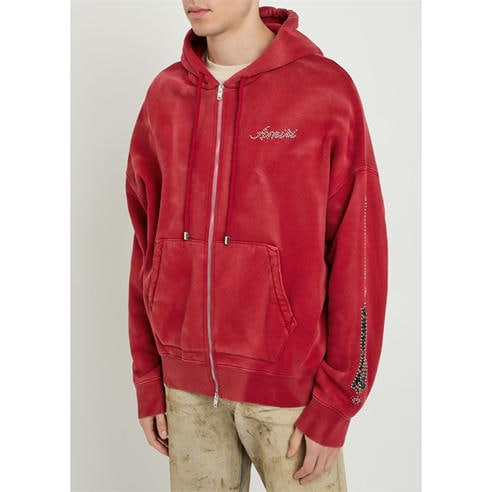 Amiri - AMIRI BONES STUDDED HOODIE