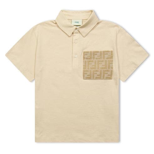 Fendi T-shirt a polo con simbolo U48281-U4440 main image 1
