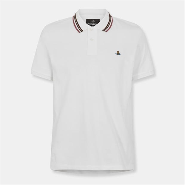 Covert Green - VIVIENNE WESTWOOD - Men's Viv Tip Short Sleeve Polo Shirt