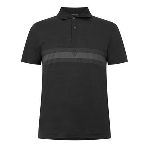 GUCCI - Men's Web Cotton Short-Sleeve Polo Shirt