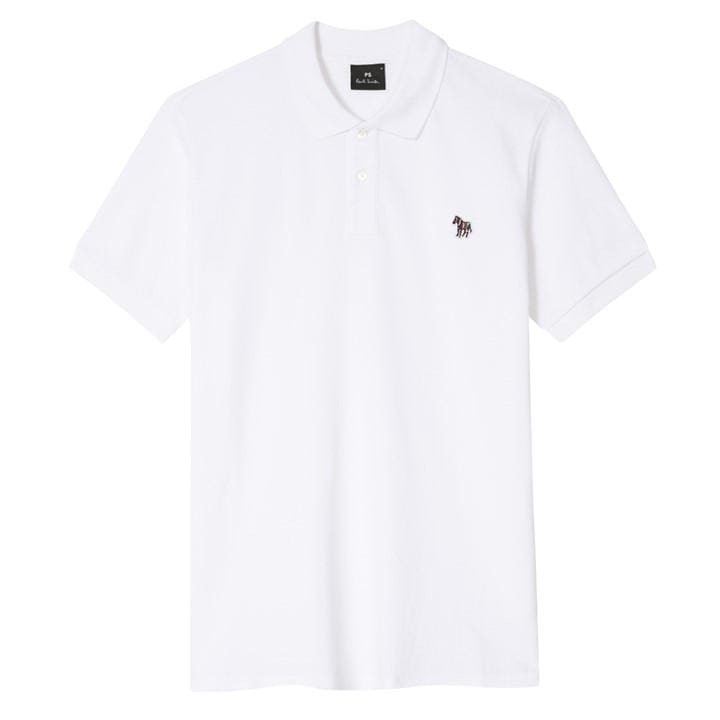 Ps Paul Smith Men's White Logo Polo Shirt 2XL