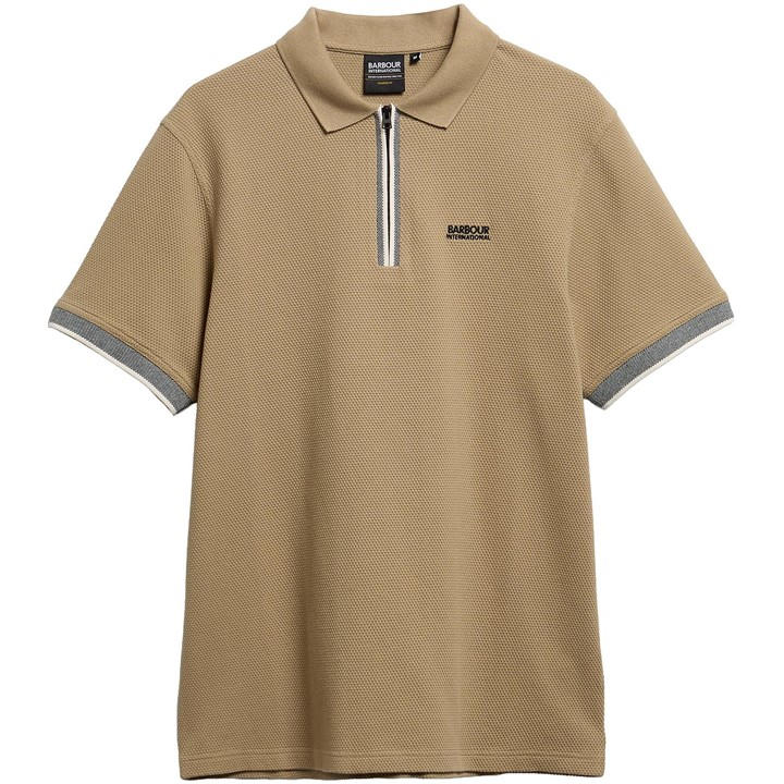 Barbour International Mens Swinford Polosh In Sand