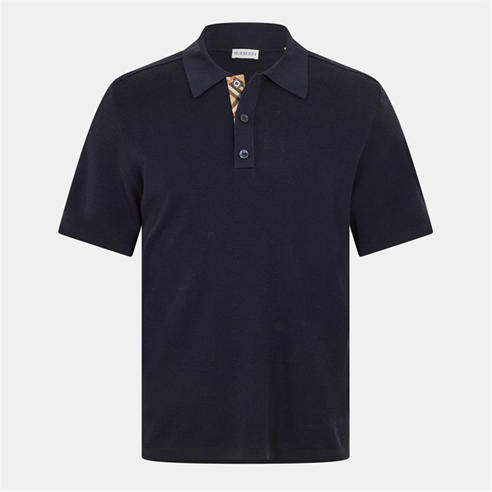 BURBERRY - Men's Burb Knitted Short Sleeve Polo Shirt