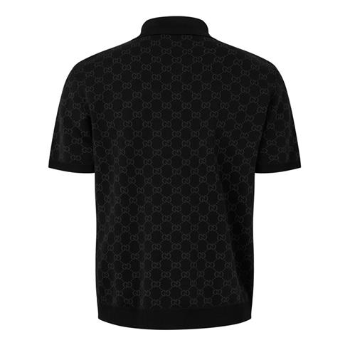 GUCCI - Men's Short-Sleeve Knit Polo Shirt