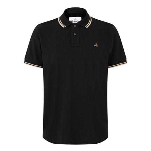 VIVIENNE WESTWOOD - Men's Tipped Cotton Polo Shirt