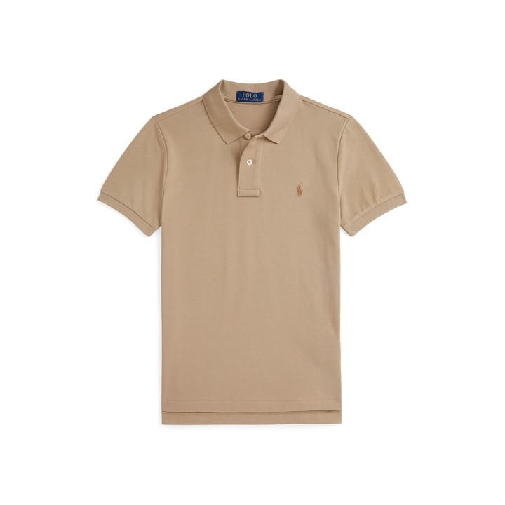 Polo Ralph Lauren Boys Beige Kids' Embroidered Short Sleeve Shirt