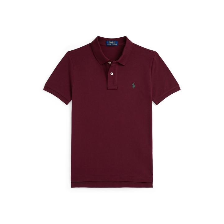 Polo Ralph Lauren Boys Red Kids' Embroide Short Sleeve Shirt