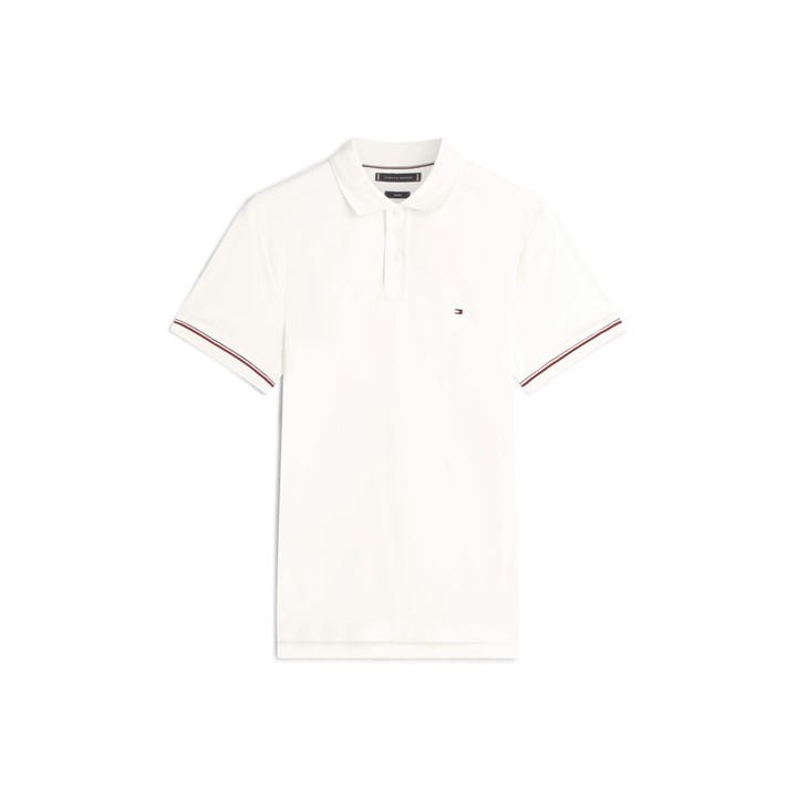 Tommy Hilfiger Men's White Tommy Liquidtip Polo Sn61