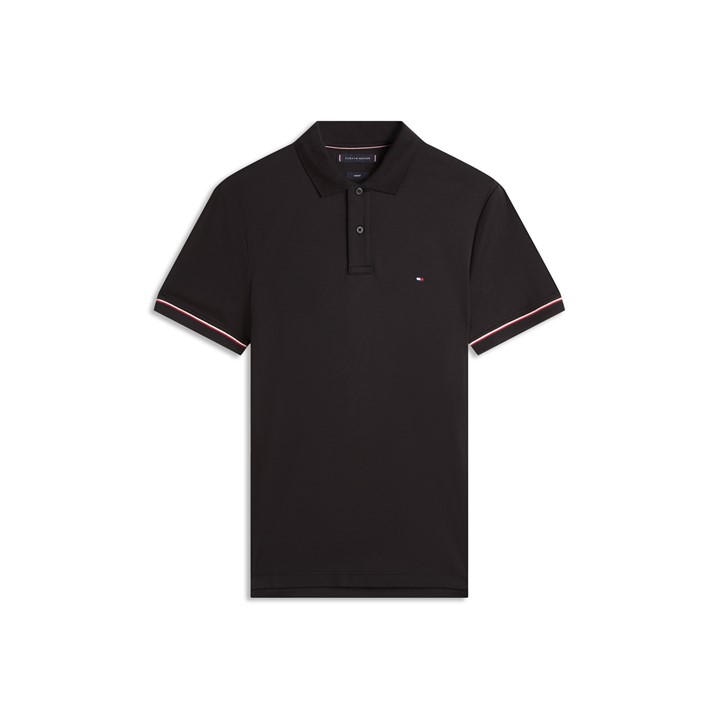 Tommy Hilfiger Men's Black Tommy Liquidtip Polo Sn61