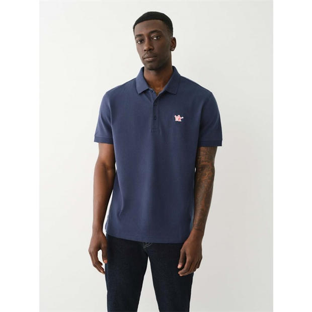 True Religion Patched Logo Polo Shirt,Specials : American Fashion Style Bags On Sale