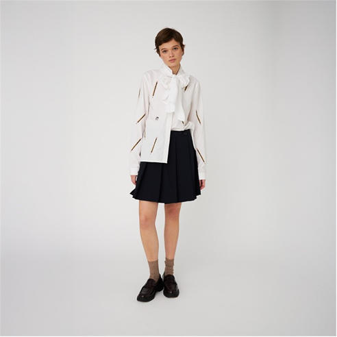 STELLA NOVA - Stella Nova Embroidered Bow Shirt White