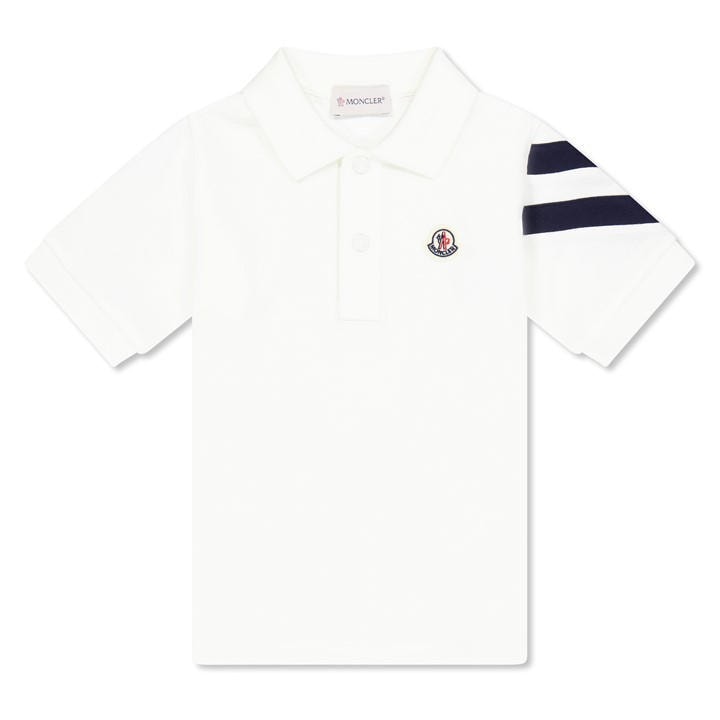MONCLER Logo Polo Top Juniors - White
