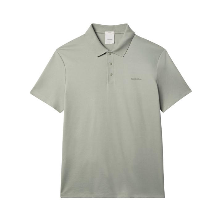 Calvin Klein Men's Grey Ck L Interlck Polo Sn63