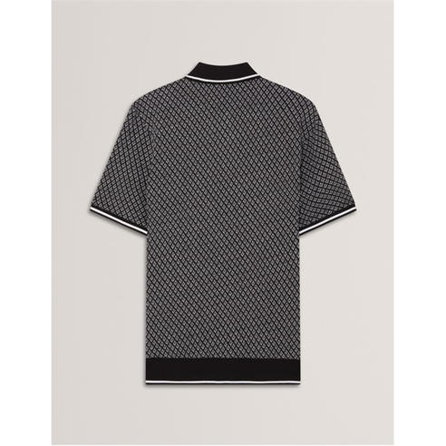 Ted Baker - Men's Texture Short Sleeve Polo Shirt