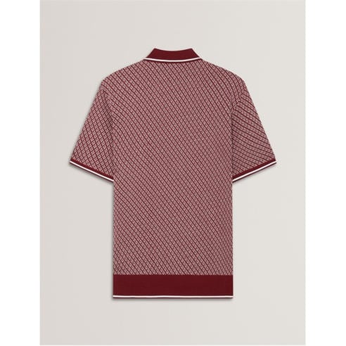 Ted Baker - Men's Texture Short Sleeve Polo Shirt