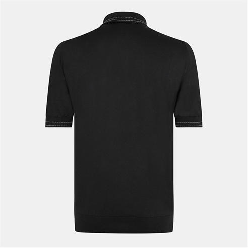 DOLCE AND GABBANA - Men's Stripe Collar Short Sleeve Polo Shirt