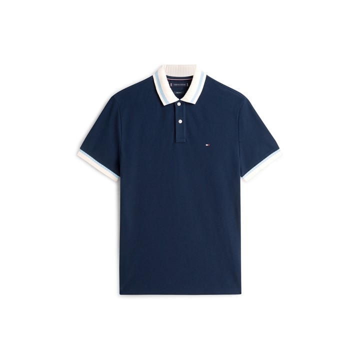 Tommy Hilfiger Men's Blue Short Sleeve Polo Shirt