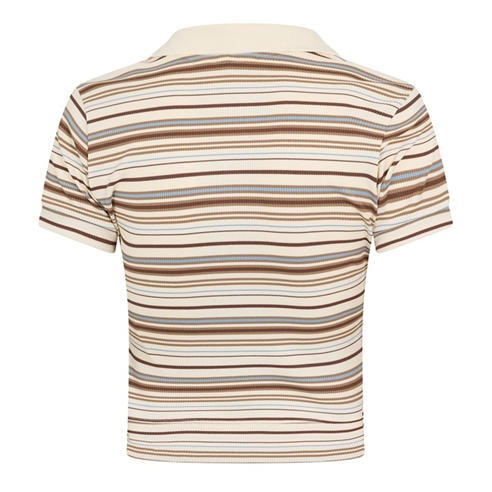 THE COUTURE CLUB - Womens Striped Polo Shirt