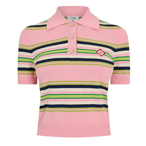 CASABLANCA - Women's Fitted Short Sleeve Polo Shirt