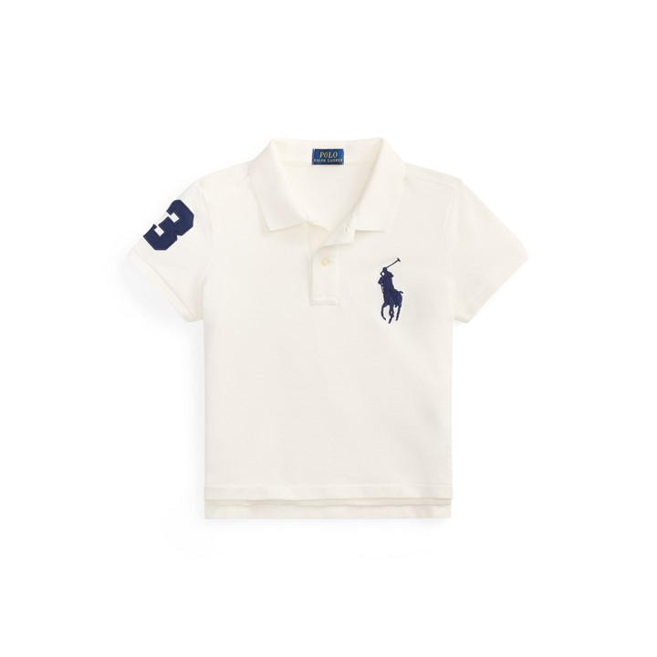 Polo Ralph Lauren Girls White Polo Cropped Polo Jn61
