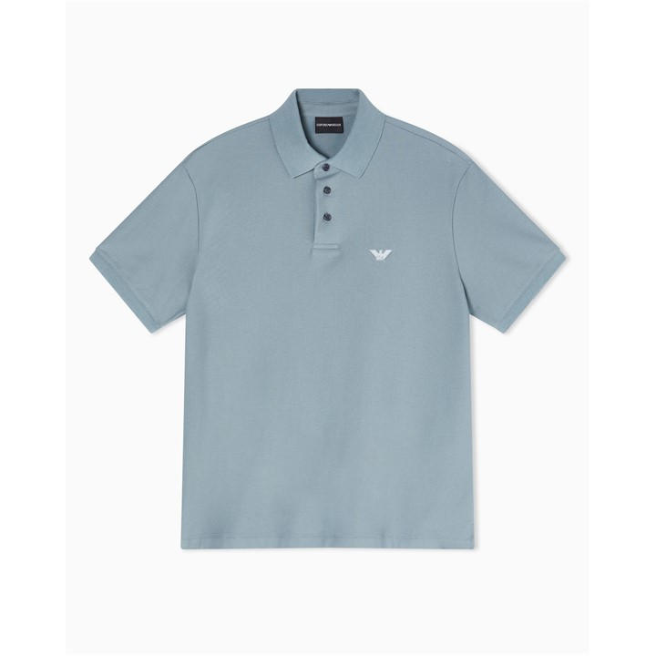 Emporio Armani Men's Blue Polo Shirt