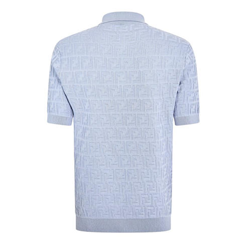 FENDI - Men's All Over FF Short Sleeve Polo Shirt