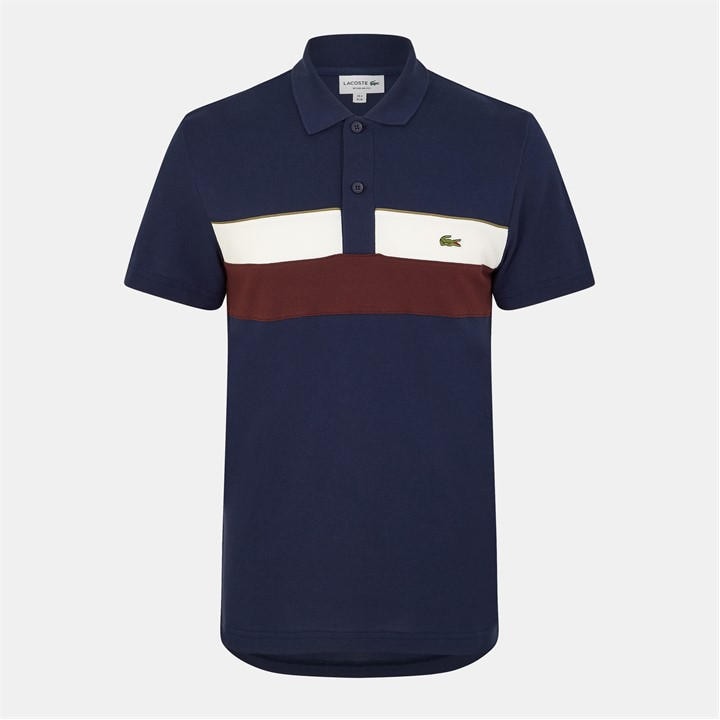Lacoste Men's Blue Short-Sleeve Polo Shirt - L