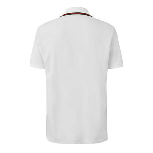 GUCCI - Men's Web Trim Cotton Short-Sleeve Polo
