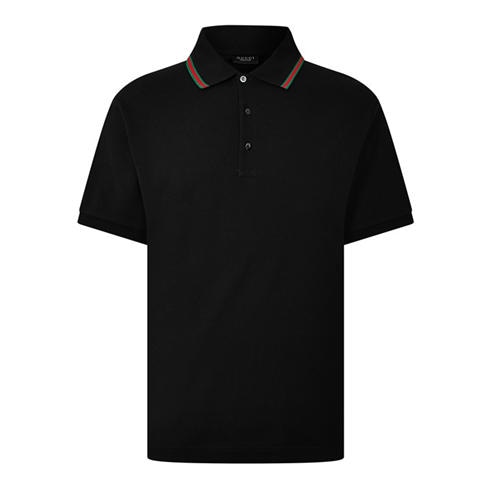 GUCCI - Men's Web Trim Cotton Short-Sleeve Polo