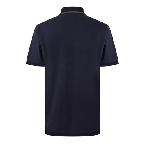 GUCCI - Men's Web Trim Cotton Short-Sleeve Polo