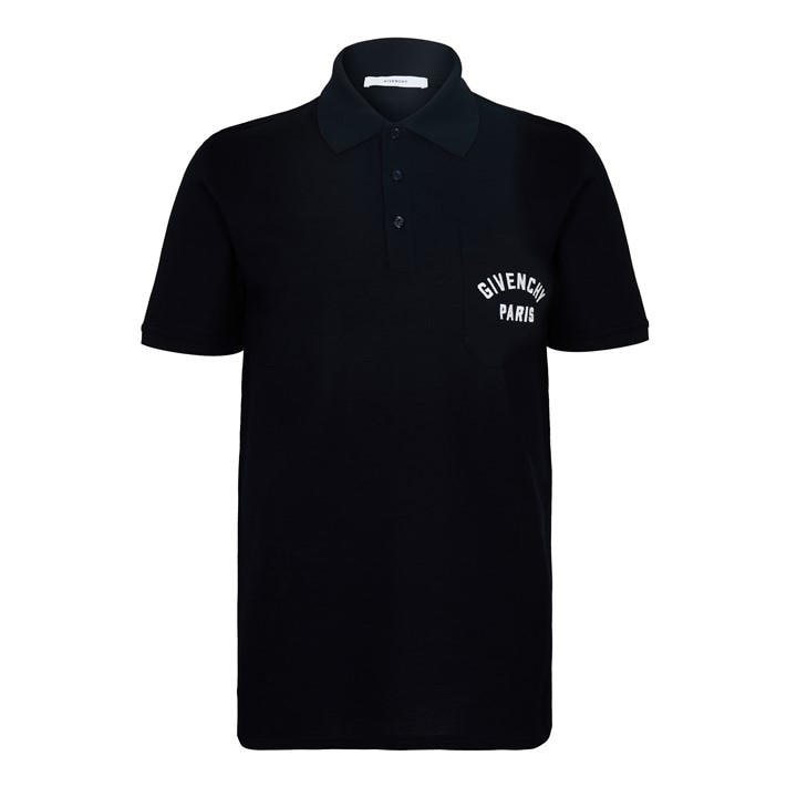 Givenchy Giv Pckt Logo Polo Sn62 In Blue