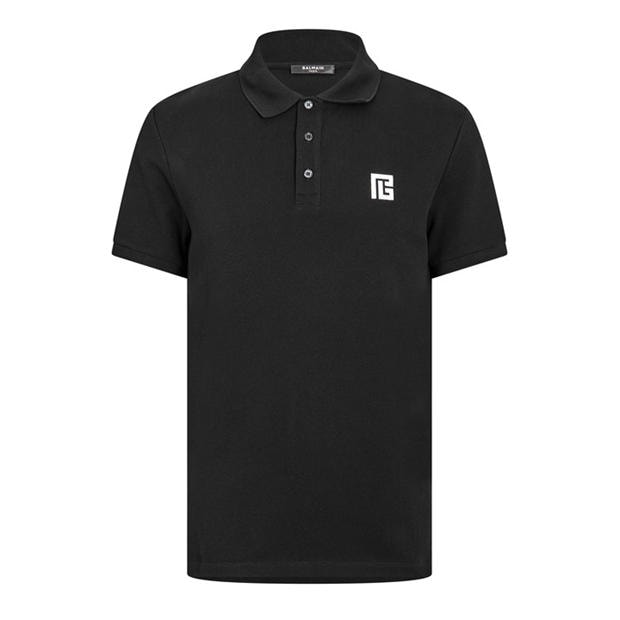 White - BALMAIN - Men's Short Sleeve Polo Shirt