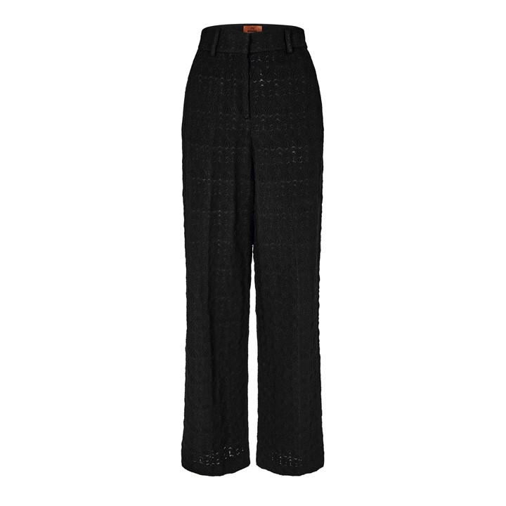 Missoni Women's Black Lace Straight Leg Trouser
