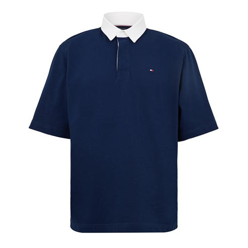 Tommy Hilfiger - Men's Back Flag Short Sleeve Polo Shirt