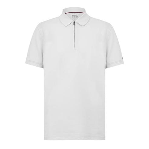 Tommy Hilfiger - Men's DC Zipped Short Sleeve Polo Shirt