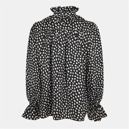 CHLOE - Women's Polka Long Sleeve Blouse