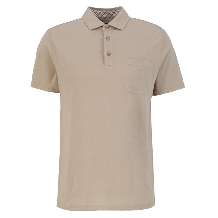 Barbour Men's Cream B.li Steventon Polo Sn63