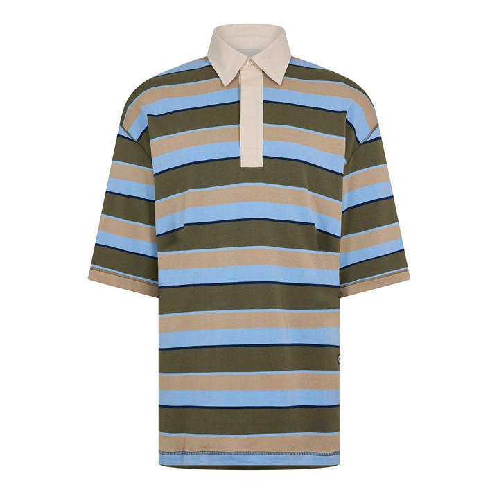 Ami Paris Men's Green Short Sleeve Polo Shirt - XL