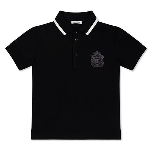 DOLCE AND GABBANA - Unisex Kids' Short Sleeve Polo Shirt