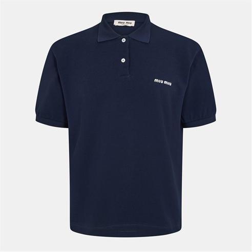 MIU MIU - Men's Piquet Short Sleeve Polo Shirt