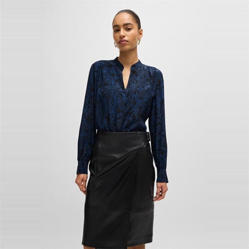 Boss - Women's Banora18 Long Sleeve Long Blouse