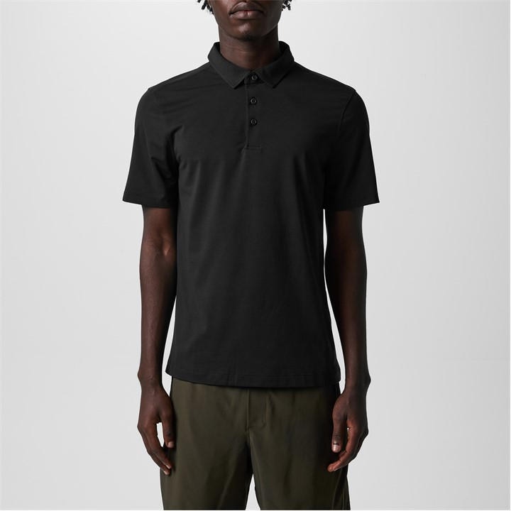 LULULEMON Evolution Short-Sleeve Polo Shirt – Black LULULEMON Evolution Short-Sleeve Polo Shirt – Black