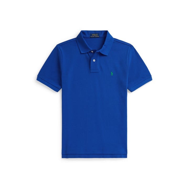 Polo Ralph Lauren Boys Blue Kids' Cotton Short Sleeve Shirt - S