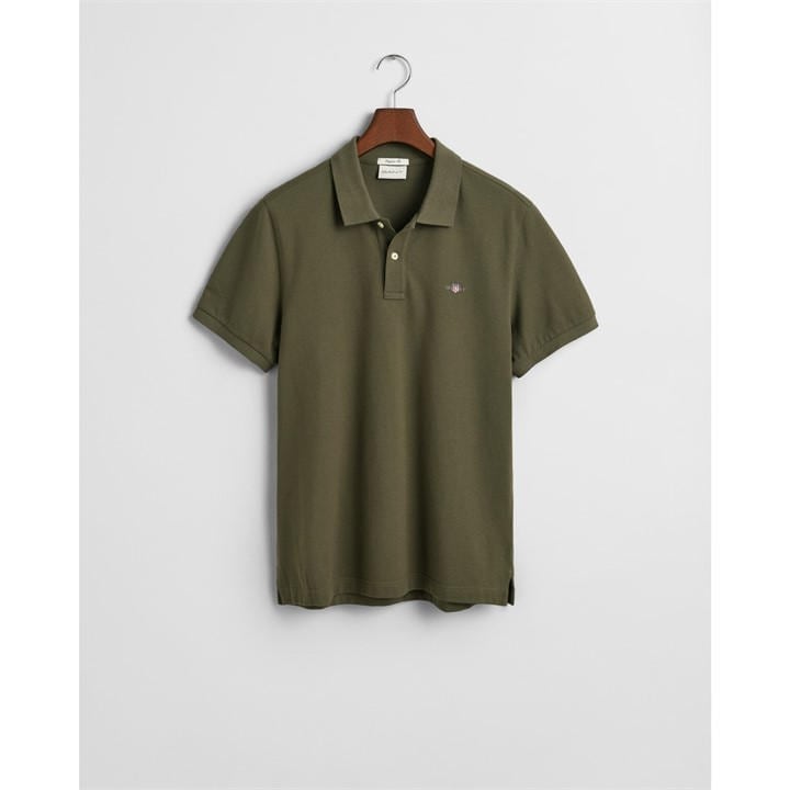 Gant Men's Green Shield Piqué Polo Shirt 2XL
